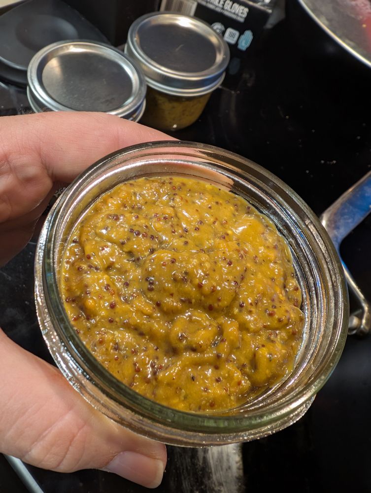 Things settle down and it thickens up after cooling.