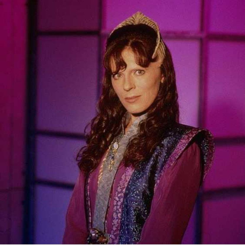 Mira Furlan as Delenn from Babylon 5.
