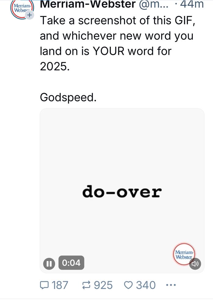 The phrase do-over in a gray square