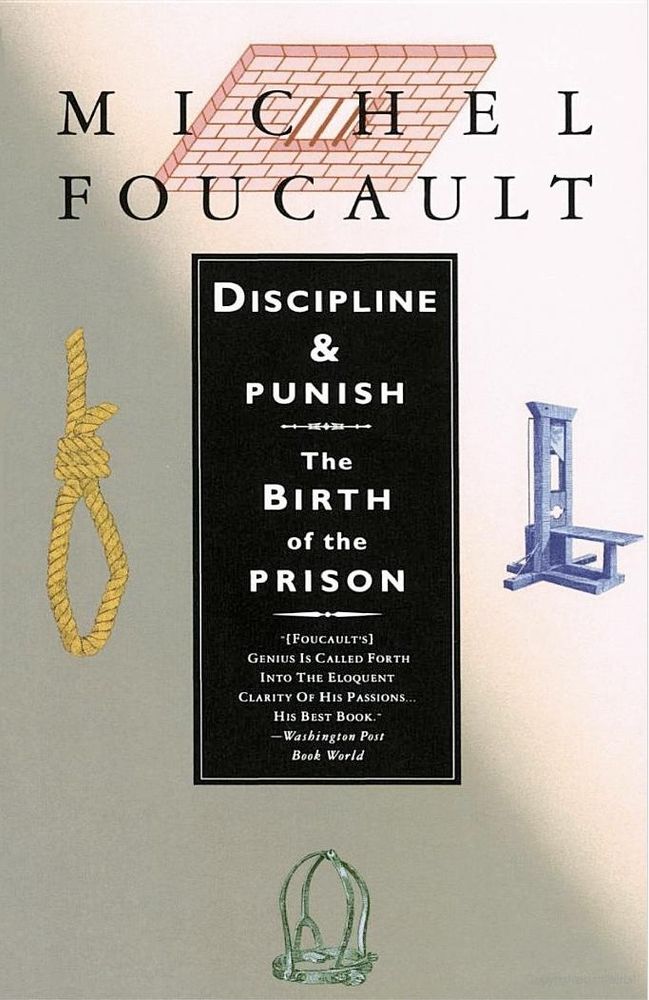 Book cover to Discipline and Punish by Foucault