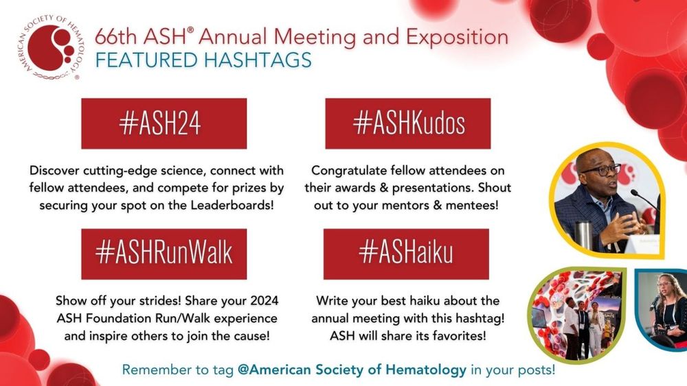 ASH meeting hashtags