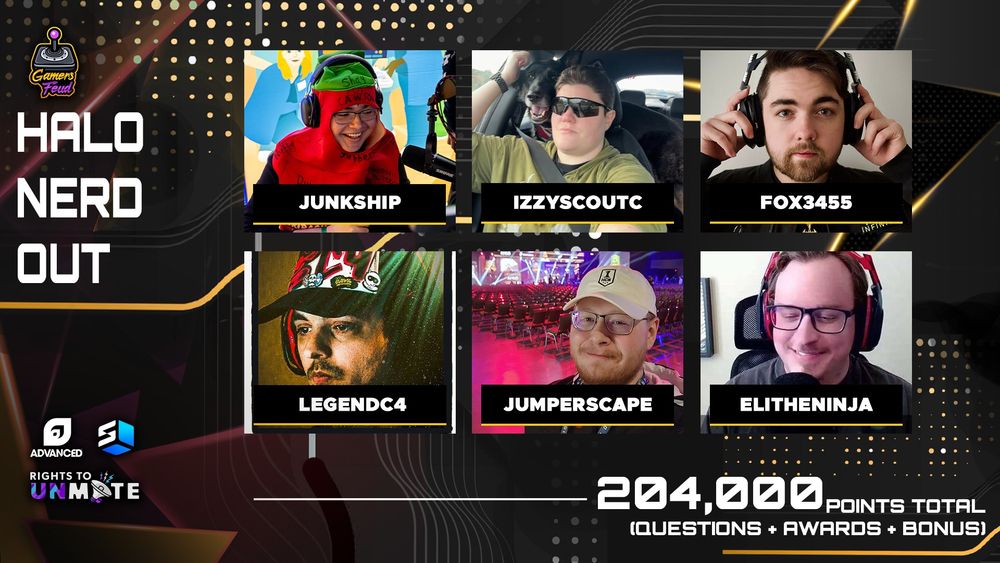 Halo Nerd Out Winners - Food Nipples featuring JunkShip, IzzyScoutC, Fox3455, LegendC4, JumperScape, and EliTheNinja.