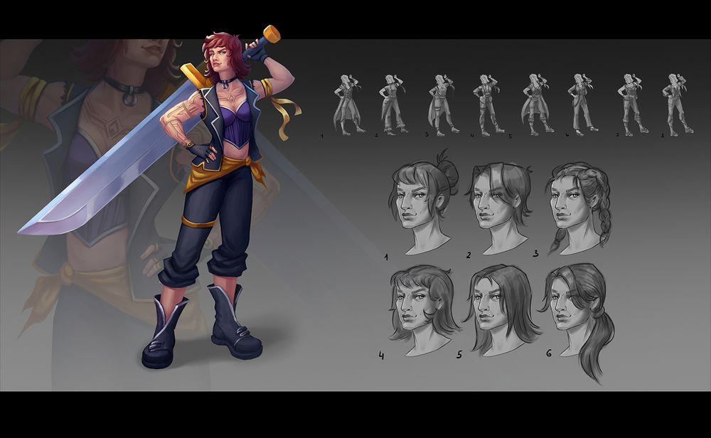 Concept art of my character in the universe of expedition 33