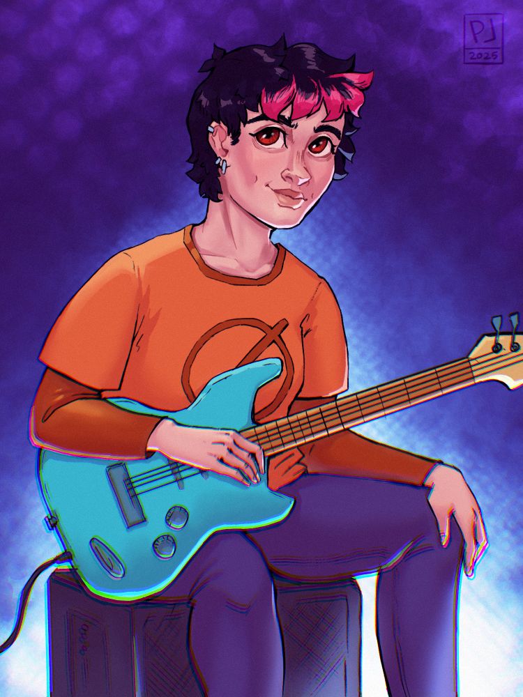Final work of Mae humanized character from Night in the woods game