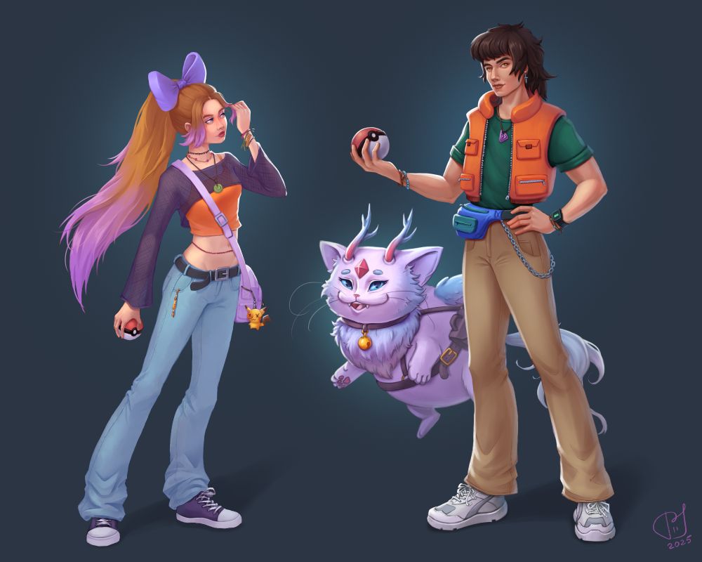 Fan character dsign in pokemon universe
