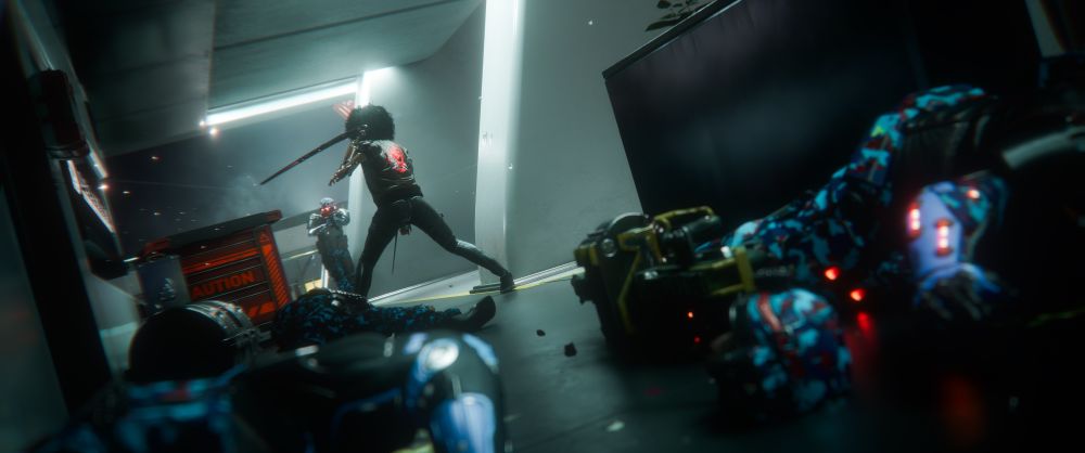 V Attacks NUSA soldiers with mantis blades