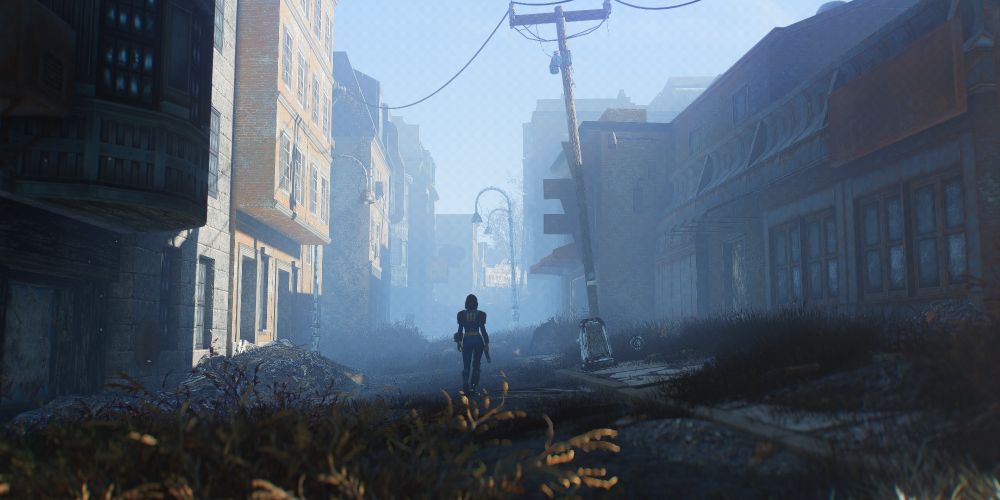 The Sole Survivor walks through the commonwealth 