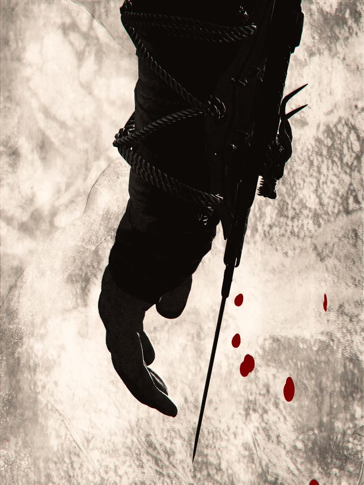 Naoe's hidden Blade with ink filter