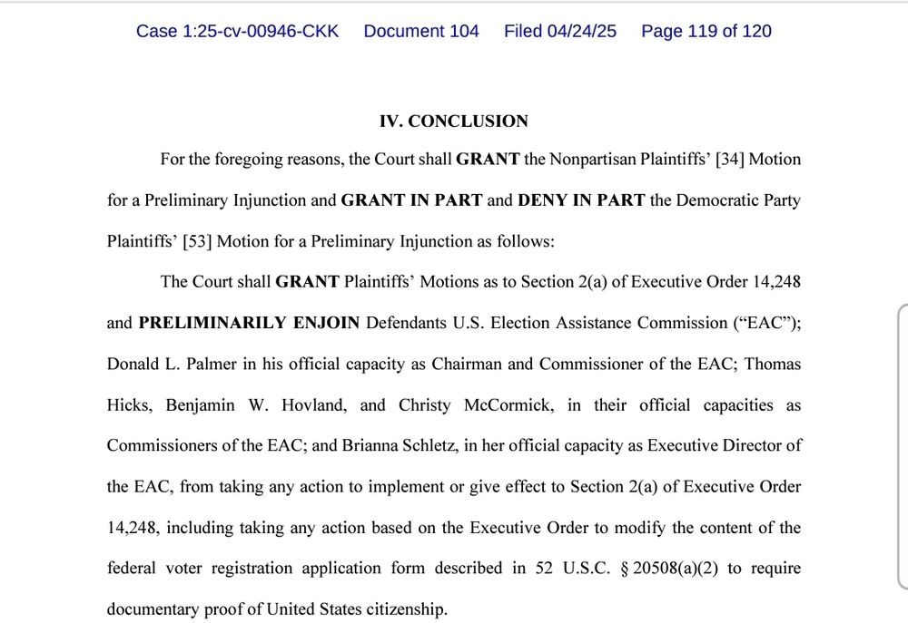 Screenshot of one page of the court's order