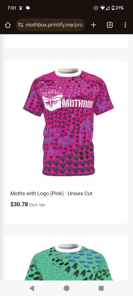 Pink moth shirt
