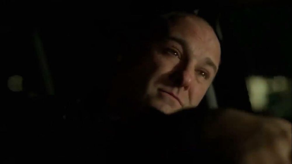 tony soprano bawling his eyes out in the car before he beltwhips that councilman