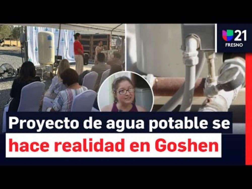 Adiós a las cubetas: tras décadas con agua contaminada Goshen podrá beneficiarse de proyecto potable