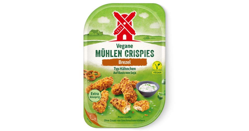 Vegane Mühlen Crispies Brezel entdecken | Rügenwalder Mühle