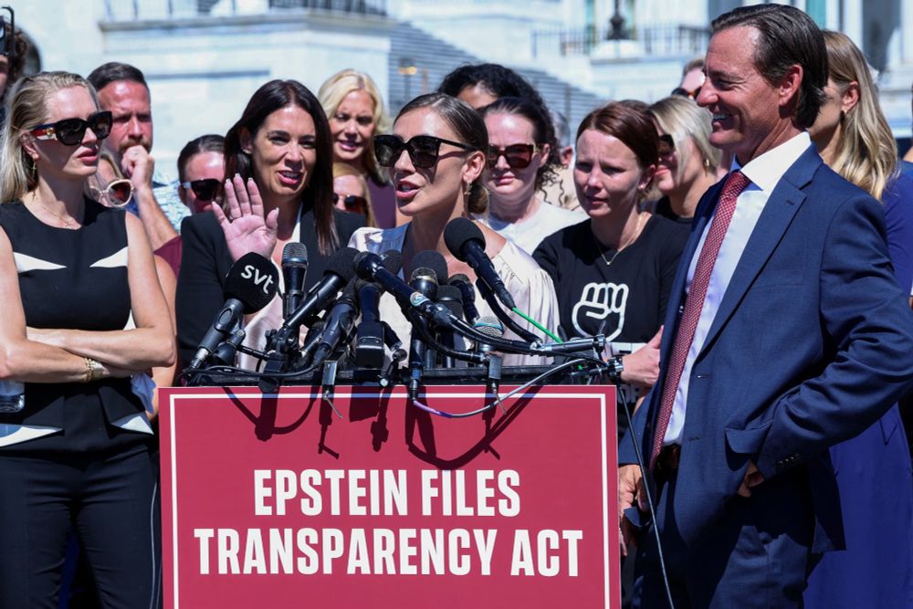Epstein survivors press conference