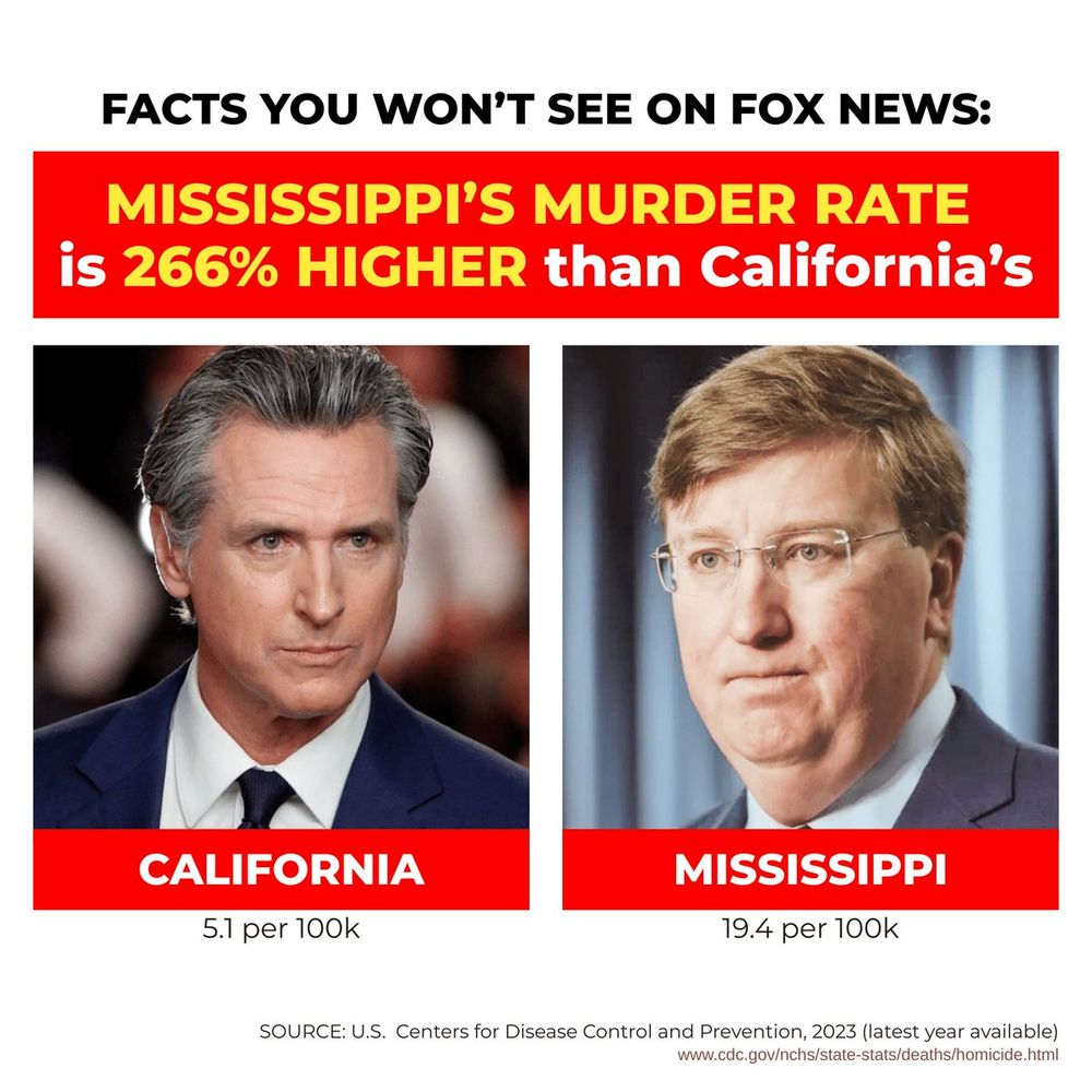 Mississippi rate higher than california