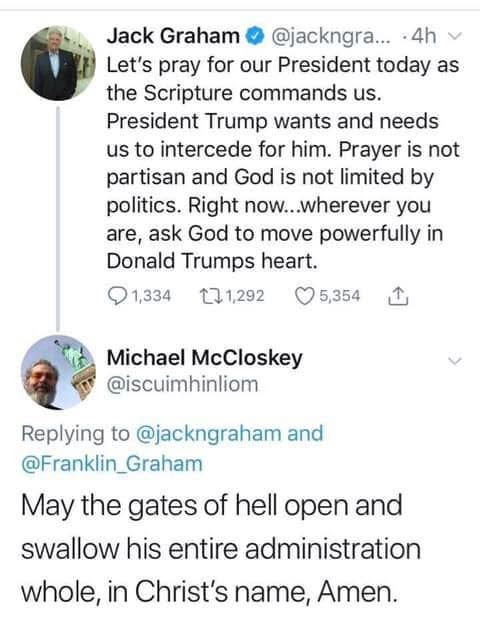 Franklin Graham and Jack Graham ask the country to pray for Trump.