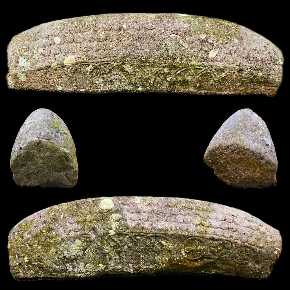 The Luss hogback carved stone.