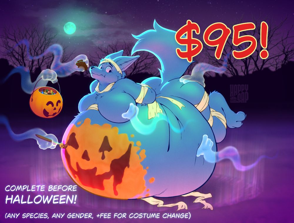 Halloween YCH, any species, any gender, +fee for costume change