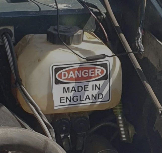 DANGER
MADE IN ENGLAND