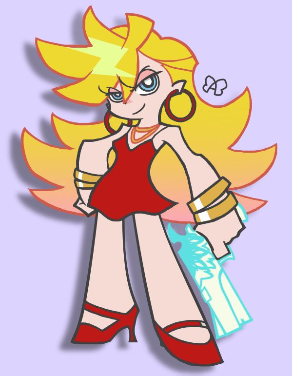 fan art of Panty from Panty & Stocking with Garterbelt
