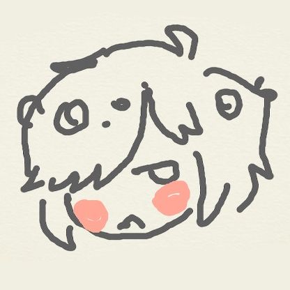 a small doodle of a boy with a moody, blushing face. his hair has small flowers growing, and bangs that cover one eye. its drawn by ribbononline please follow her i love her. 