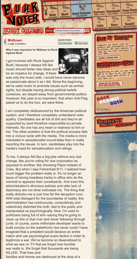 Screenshot of Gabe Saporta’s guest column.