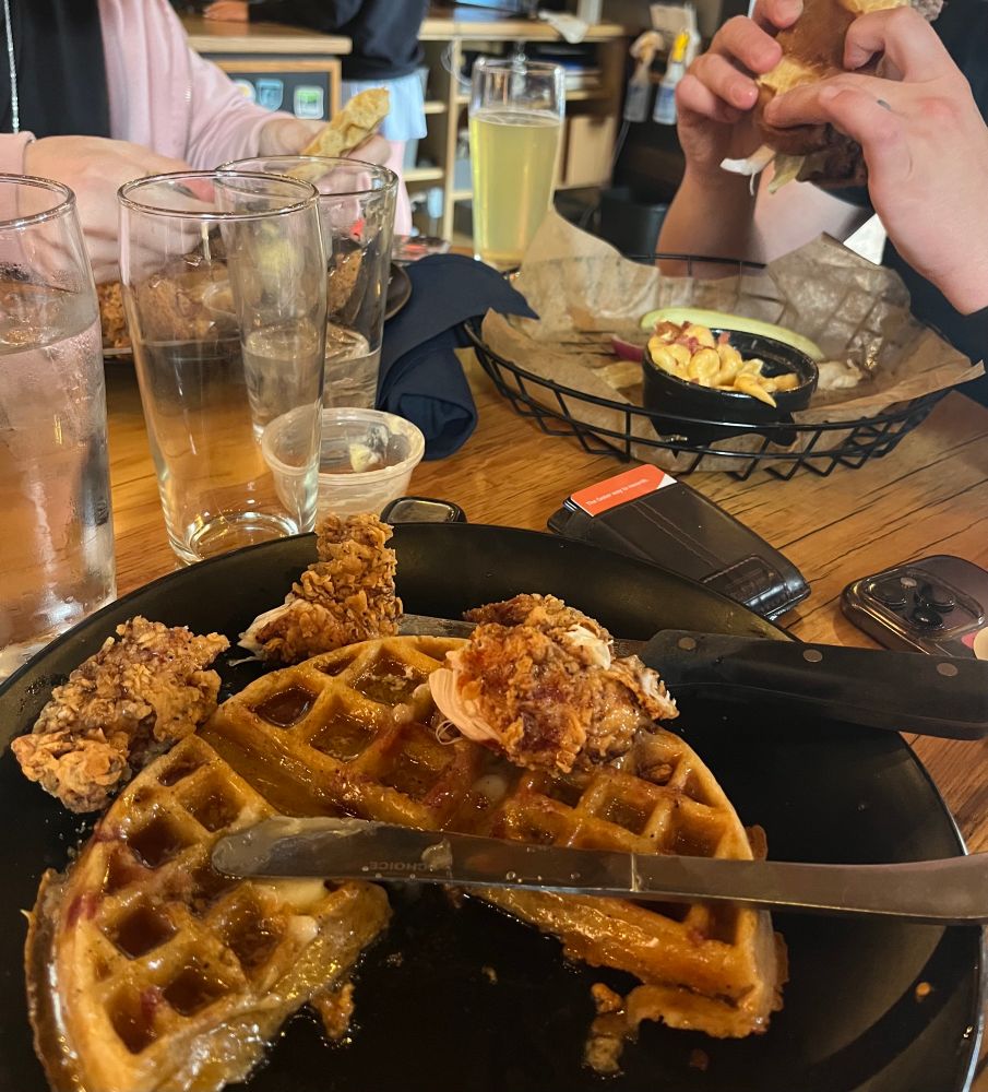 Chicken and waffles