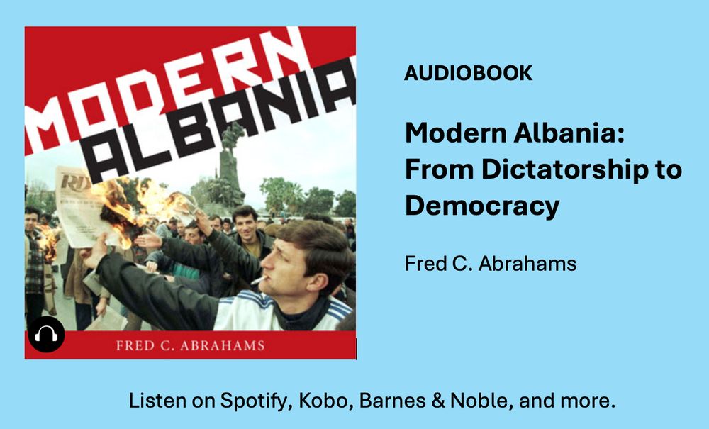 Modern Albania as audiobook is out now, available on Spotify, Kobo, Barnes & Noble and other platforms.