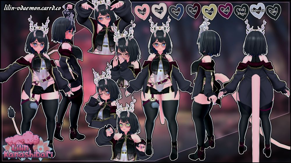A ref sheet for Lilin's idol outfit