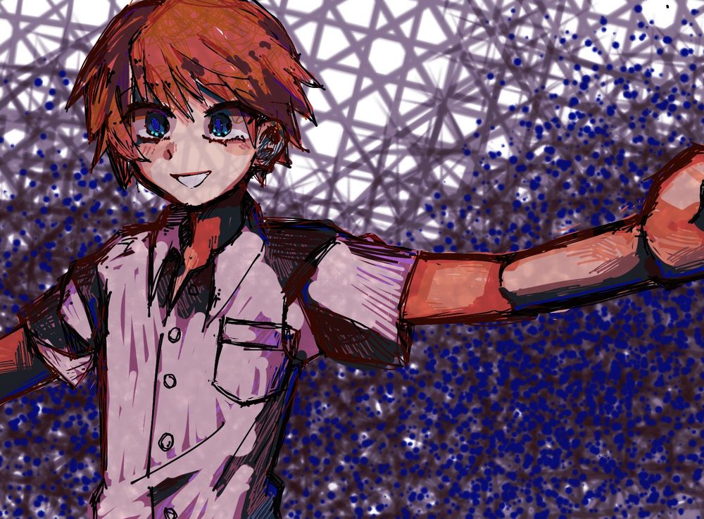 Mamiya Takuji, scribbles and hatchings