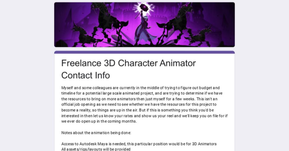 Myself and some colleagues are currently in the middle of trying to figure out budget and timeline for a potential large scale animated project, and are trying to determine if we have the resources to...