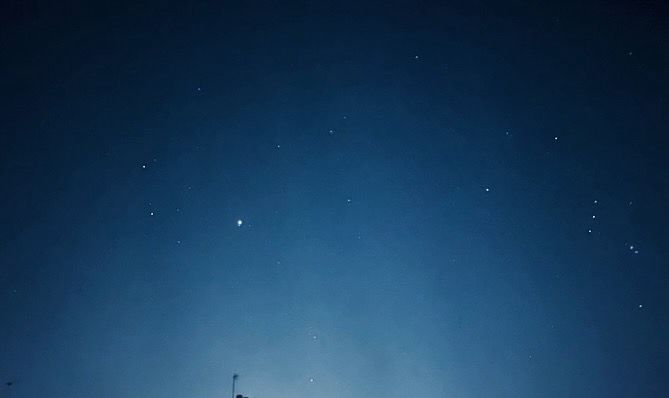 A photo of a starry night sky.