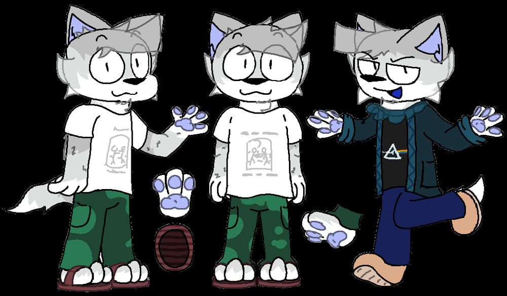 the fursona in question. white-furred anthro cat, all that really needs to be said