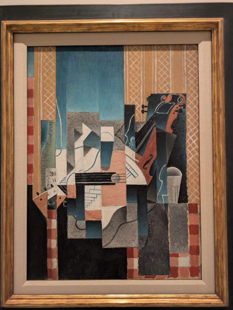 Detail from Juan Gris' "Violin and Guitar", 1913
