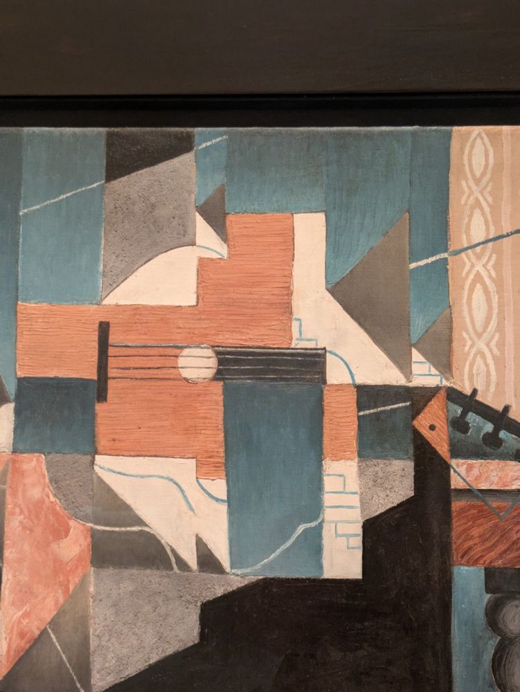 Detail from Juan Gris' "The Guitar on the Table", 1913