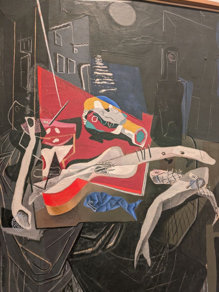 Detail from Salvador Dali's "Still Life", 1926
