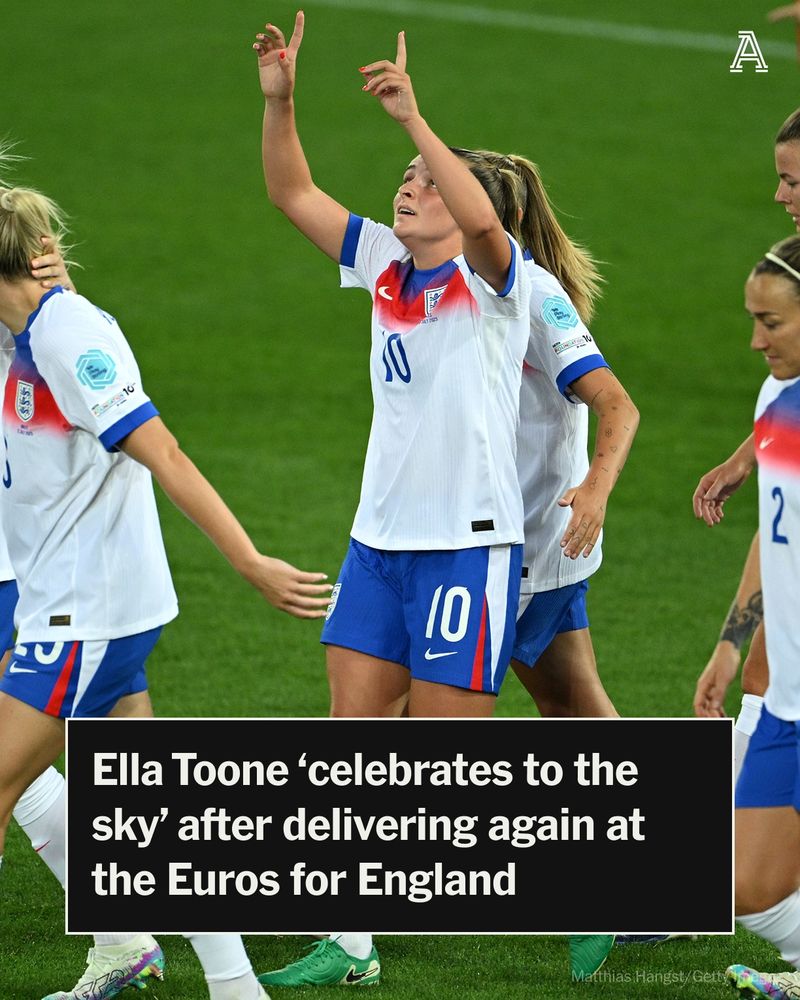 Ella Toone of England celebrates with teammates after scoring her team's second goal during the UEFA Women's EURO 2025 Group D match between England and Wales at Arena St. Gallen on July 13, 2025 in St Gallen, Switzerland.