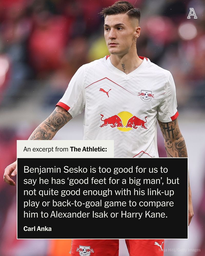 Benjamin Sesko of RB Leipzig looks on during the Bundesliga match between RB Leipzig and VfB Stuttgart at Red Bull Arena on May 17, 2025 in Leipzig, Germany. 