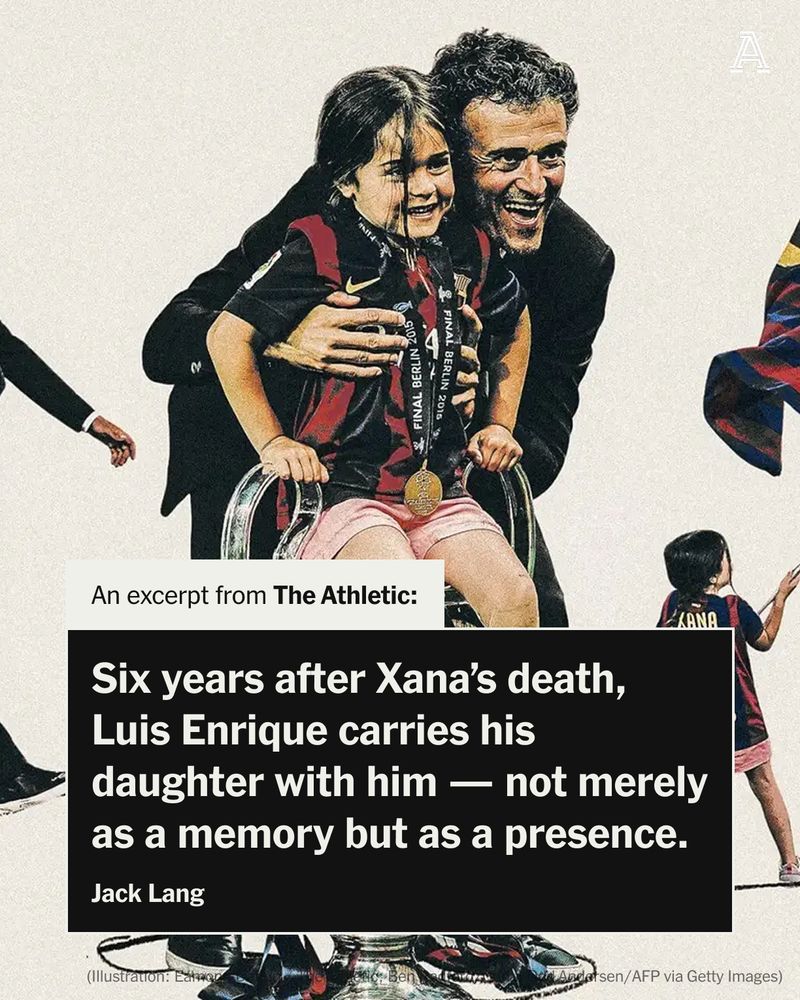 Luis Enrique and his daughter Xana.