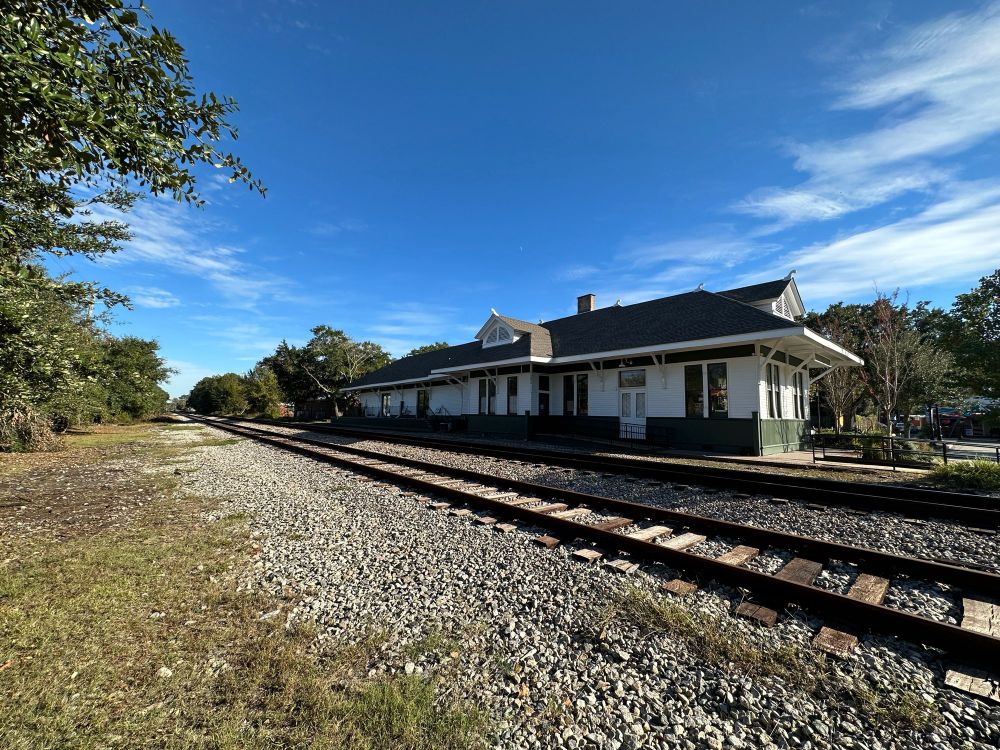 Old train depot in Ocean Springs, MS