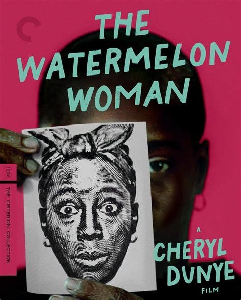 Poster for the film "The Watermelon Woman" showing a black woman holding a photo of a black woman's portrait.