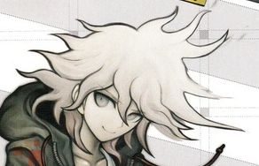 Cropped splash art of Nagito Komaeda from Danganronpa 2.