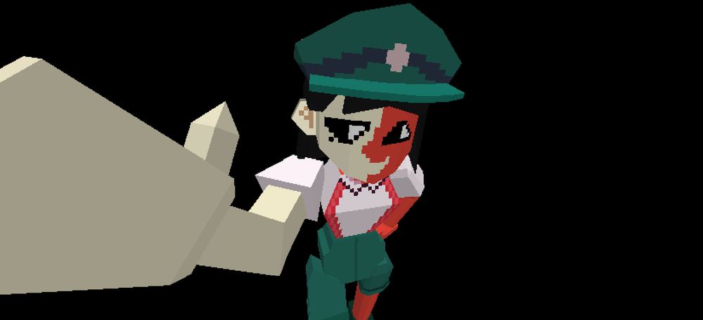 A low poly 3D model of ENA from ENA: Dream BBQ