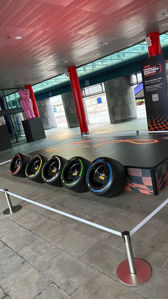 New F1 Madrid 2026 Circuit with a bunch of all wheel tire types