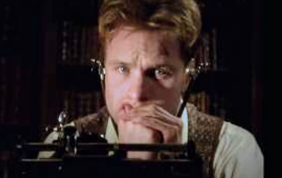 Arthur listening the tapes of Mrs Drablow about what's been happening 