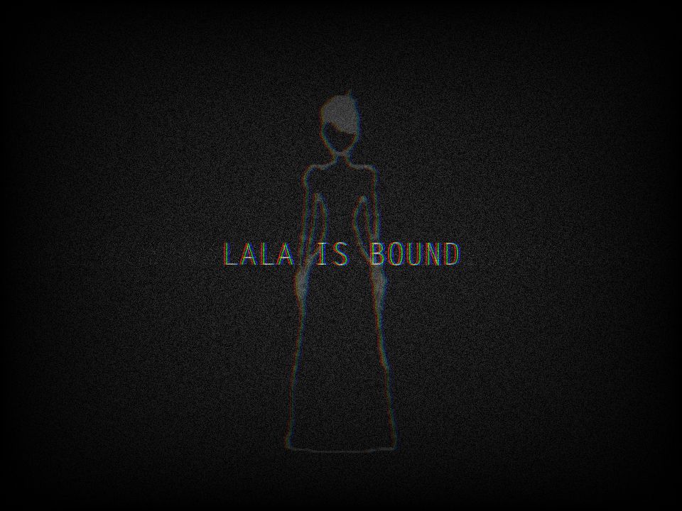 Game title with a menacing housekeeper behind it