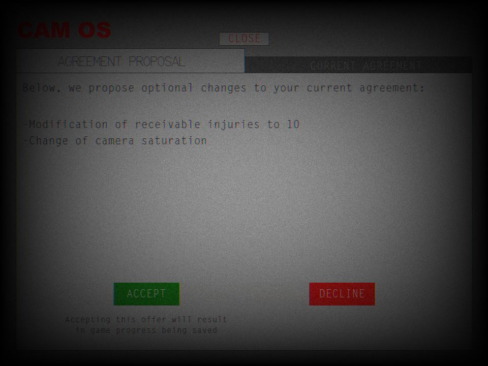A computer screen showing a contract proposal