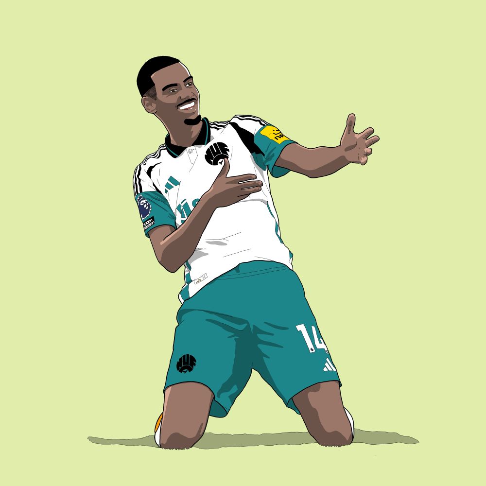 Illustration of Alexander Isak