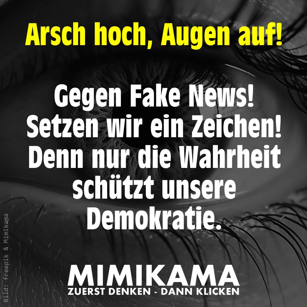 Flüchtlingskrise 2015, Corona 2020, Ukrainekrieg 2022 waren in Bezug auf Fake News nicht so schlimm wie der aktuelle Nahostkonflikt! 

Fake News gefährden unsere Demokratie! LÜGEN SIND LAUT, LASST UND NOCH LAUTER SEIN!