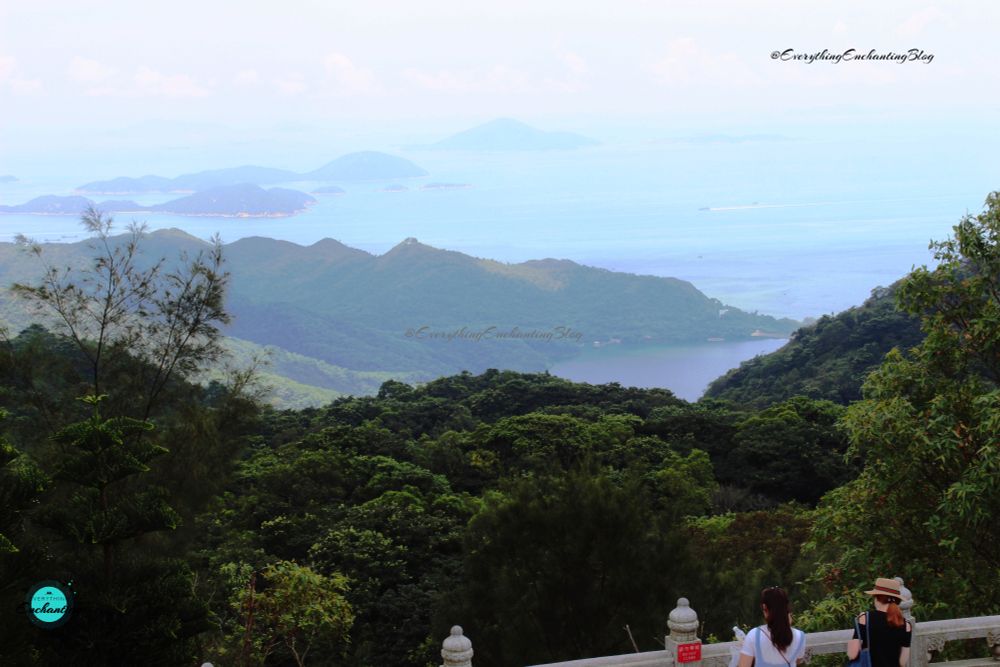 A peaceful moment surrounded by endless greenery and glistening blue waters! The view from Lantau Island feels like nature’s own masterpiece 🩷. captured by UK Travel blogger Anamika Chattopadhyaya for her Everything Enchanting blog and SM pages.

